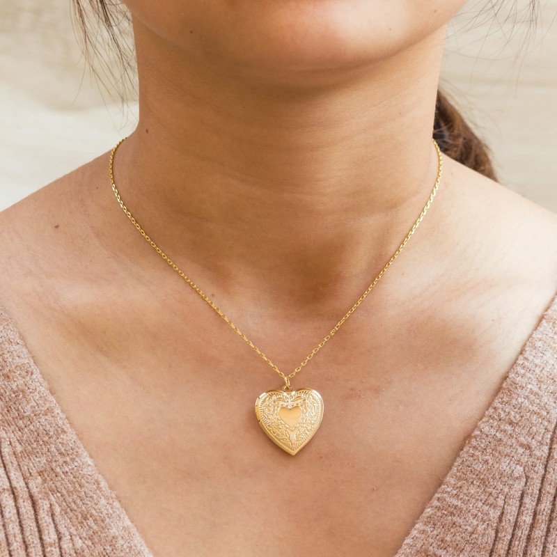 Philip Jones Gold Plated Heart Locket