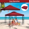 10x10 Canopy Replacement top Double Tiered Polyester Replacement Canopy for