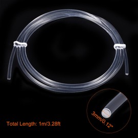 Rebower PMMA Side Glow Fiber Optic Cable, [for LED Light as Home, Party Decroation] - 0.12inch / 3.28 Feet / 1Pcs