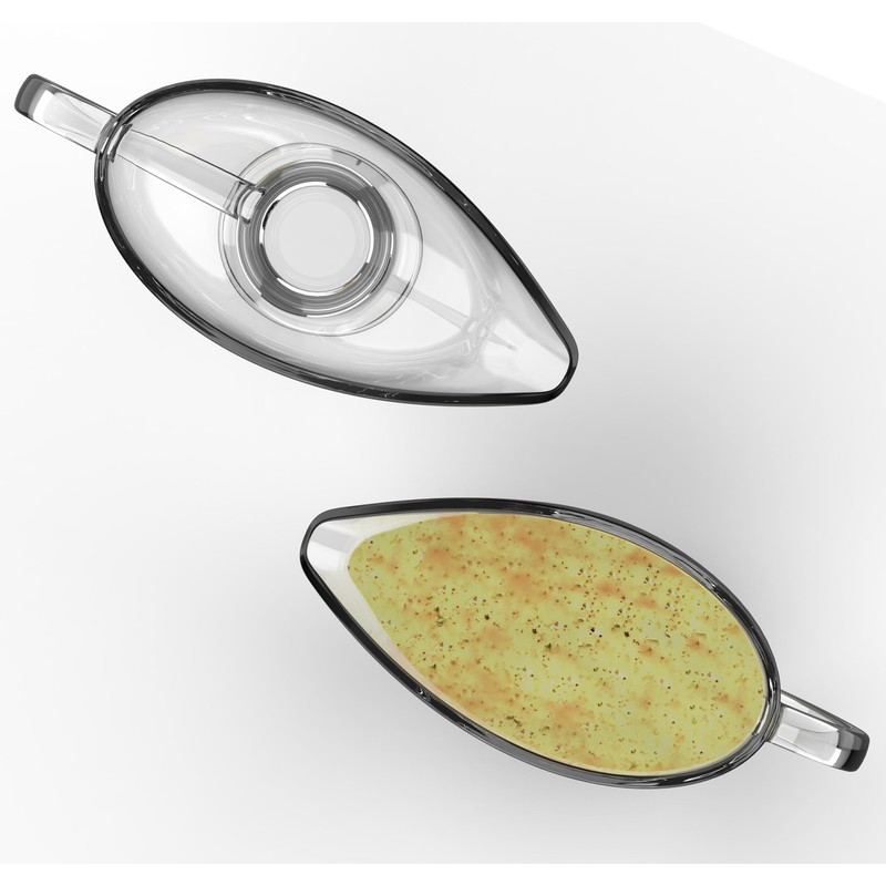 KR. LIF 2 Pack Glass Gravy Boat - Crystal Sense