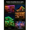 Brightown Smart Snowflake Lights, 12ft 96LED with 8 Drops Outdoor