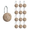 Sunlit Boho Knots Shower Curtain Hooks, Home Decorative Shower Curtain