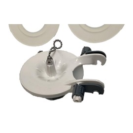 3 Inch Flapper Valve, Adjustable Wings and Water Weight. Universal fit for most 3 Inch Flush Valves with 2 extra seals