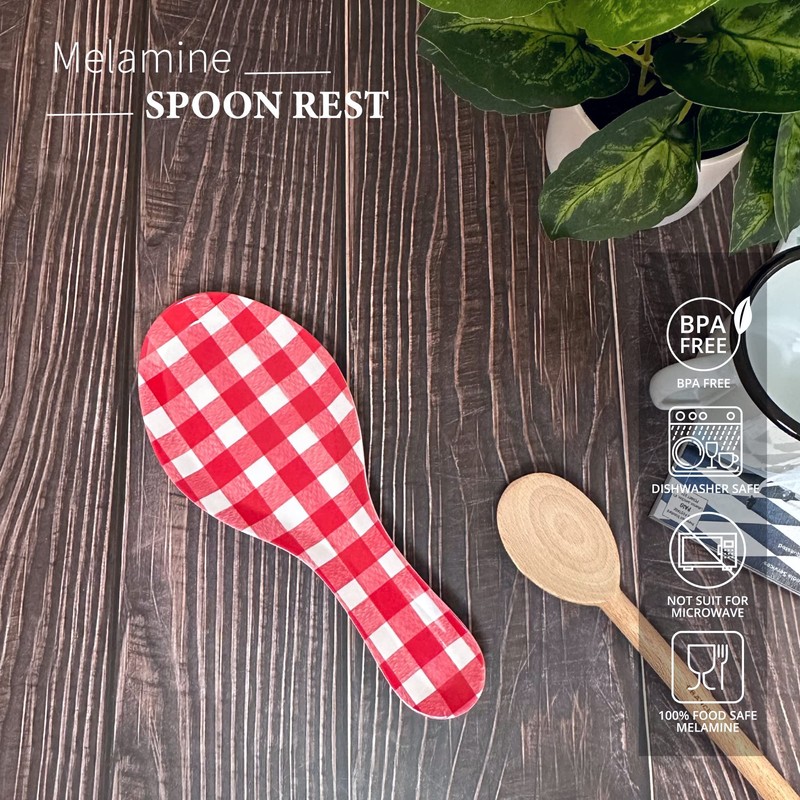 UPware Melamine Spoon Rest Spoon Holder Kitchen Utensil Holders 9.625