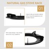 2PCS Wok Rings Wok Support Ring for Gas Stove Cast