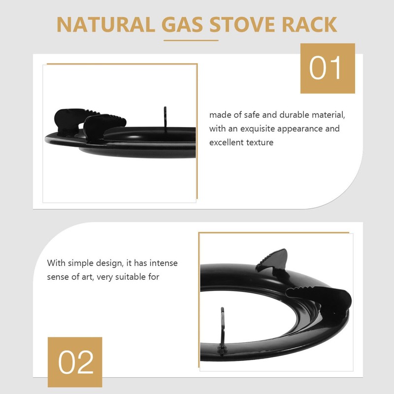 2PCS Wok Rings Wok Support Ring for Gas Stove Cast