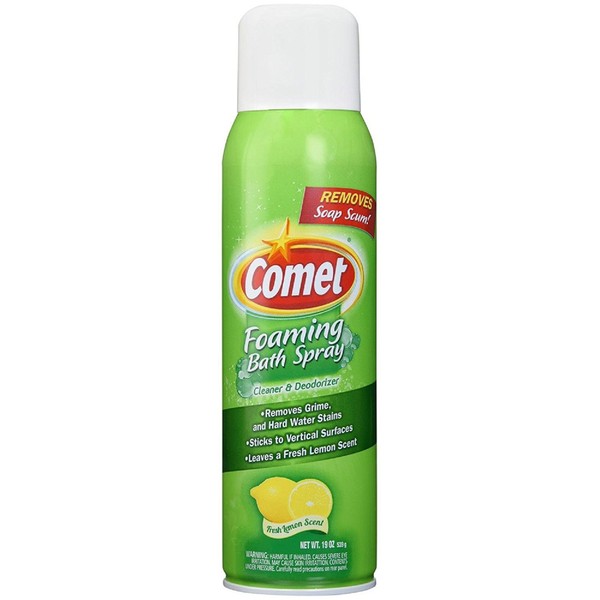 Comet Foaming Bath Spray Clearer & Deodorizer, Pack of 2