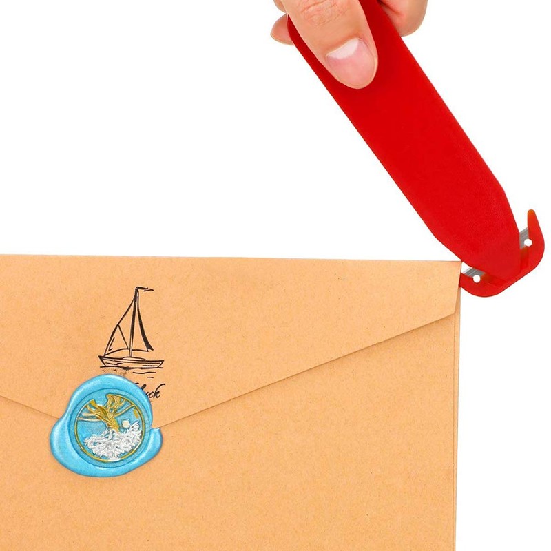 Tnfeeon Double Blade Opener Metal Box Cutters Safety Utility Box