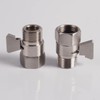 KAPHOME Double Shower Head with Shower Shut-Off Valves,2 Shower Head