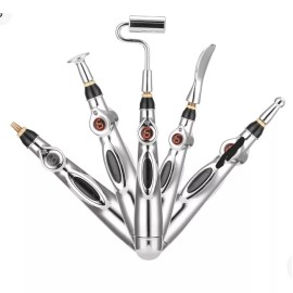 Xindefeng  Acupuntura Electrónica Pluma 4 Puntas 9 Niveles