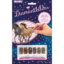 Lutz Mauder Creative Craft Set with 540 Pieces, Horses, Gift or Crafts, 10353, Pony Diamond Painting for Girls, Children's Horse