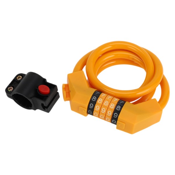 Hihaha Bicycle Lock/Extended Bicycle Padlock Cable Lock Spiral Lock for