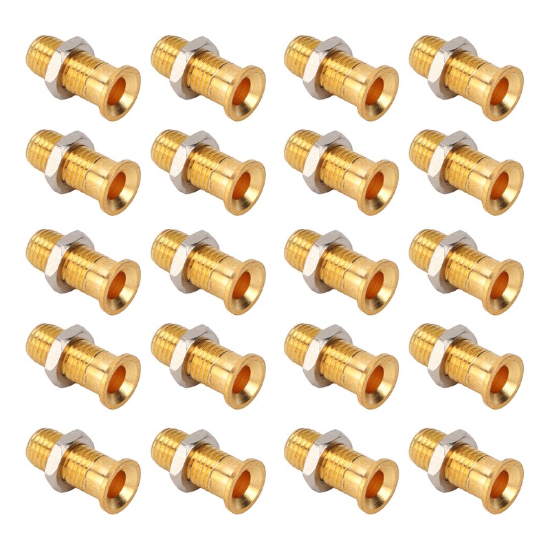 20Set 21.140 4mm Panel Banana Socket Copper Female Gold Plated