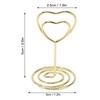 25Pcs Table Number Stands Heart Shaped Stable Base Sturdy Metal