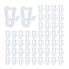 Qancekoo 50 PCS Gutter Hooks, Mini Plastic Christmas Light Clips