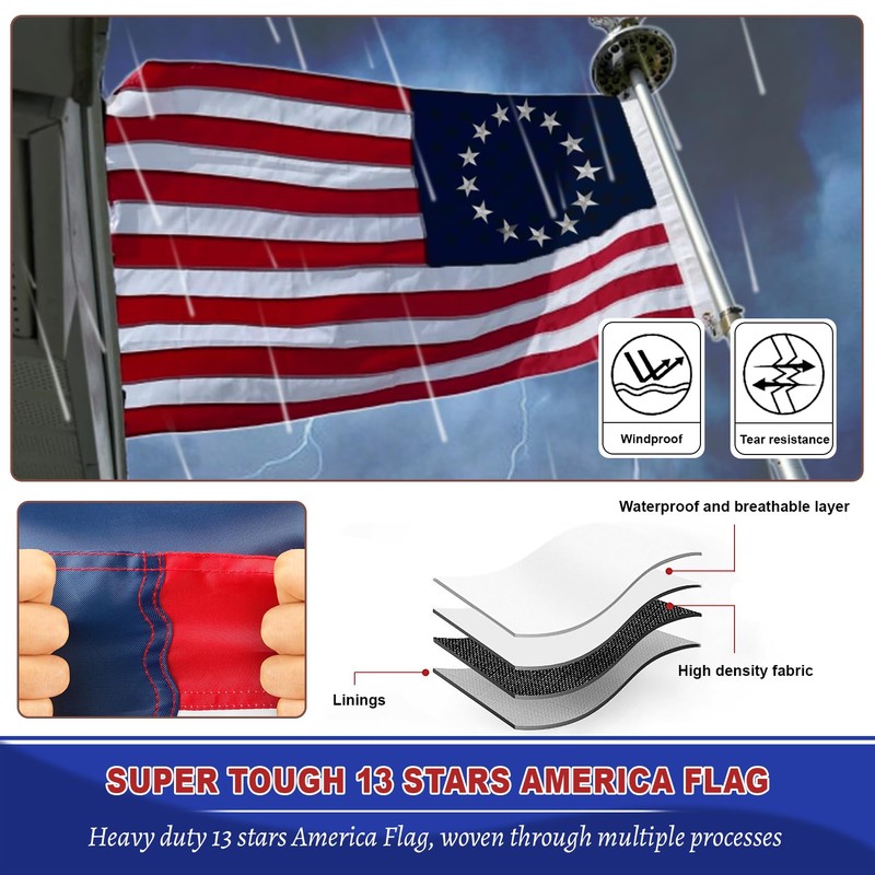 Betsy Ross Flag,Betsy Ross Flag 3x5