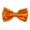 cravateSlim Sequin Orange Bow Tie