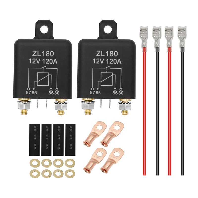 Zreneyfex 12V DC 120 Amp Split Charge Relay Switch -