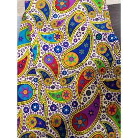 Unbranded  African  Floral Wax Print,Ankara Wax Print,Sell by 6 yards,100% Cotton