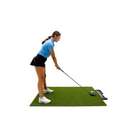 Dura-Pro 5'x 5' Premium Residential Golf Mat. Bonus Golf Tray + 3 Rubber Tees. (19MM Thickness)