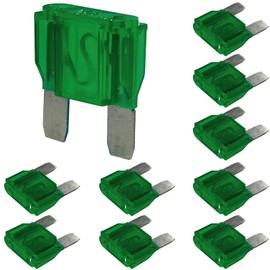 Maxi Blade Fuse kits-10 PCS 32V(12/24V) 30A Automatic Replacement Blade Fuse for Car/RV/Boat/Home et (30A)