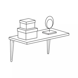 Fiero ME-5N 4 x 5" black steel brackets