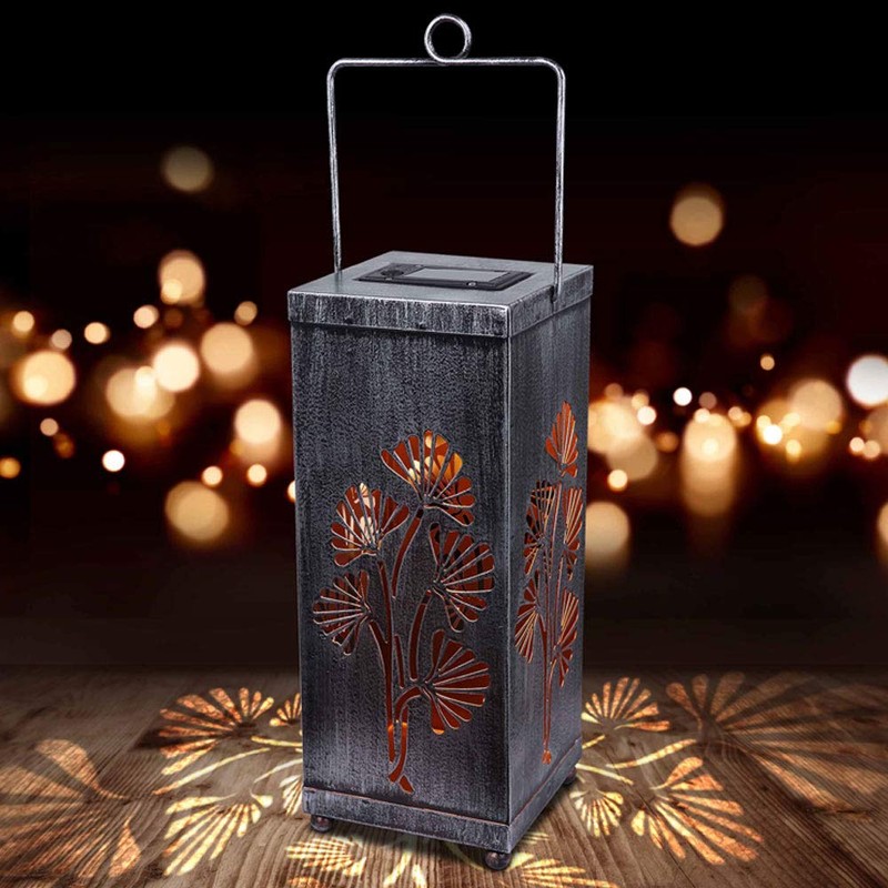 Globo 33482 LED Solar Outdoor Lantern Flower Design Balcony Ceiling