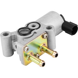 Qiilu Válvula de control de aire de ralentí, IAC para Honda CR-V 2.0L 1997-2001 para Civic 1.5L 1.6L 1993-1996 36450P0D004