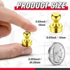 FINDMAG Refrigerator Magnets, Small Gold Neodymium Whiteboard Magnets, Heavy Duty