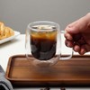Double Wall Glass Coffee Mugs -Clear Insulated Glass Espresso Cups