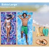 2 Pack Microfiber Lightweight Beach Towel 180x80cm Oversized Extra Large