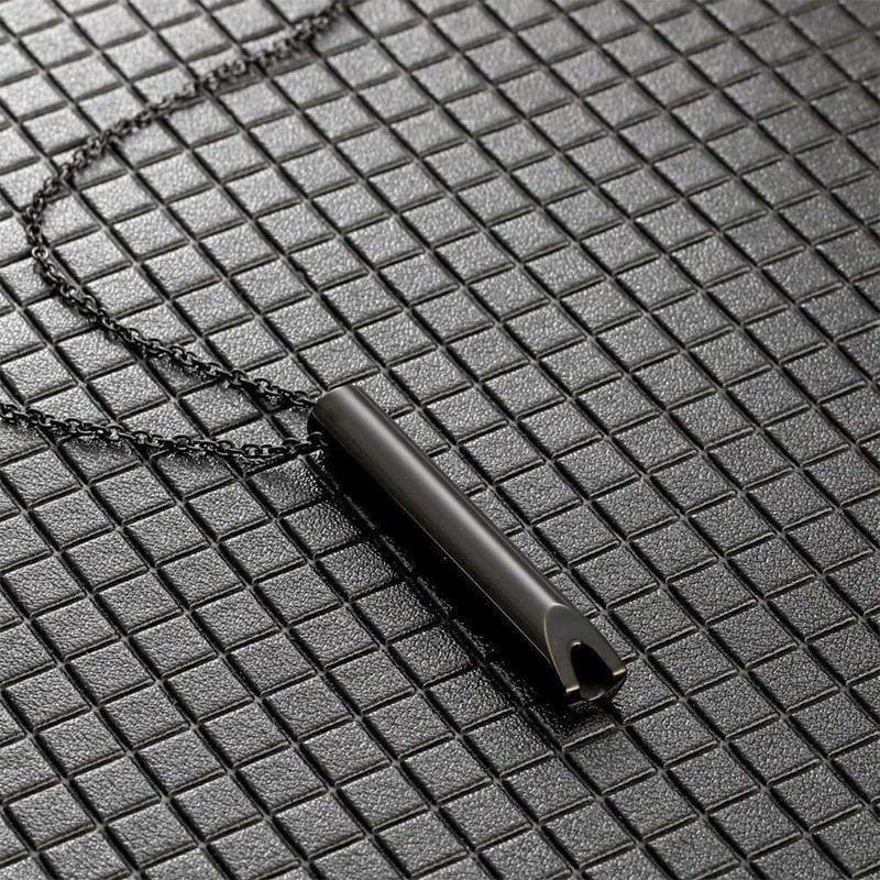 Sarini 2PCS Stainless Steel Whistle Meditation Mindful Breathing Relieve Anxiety