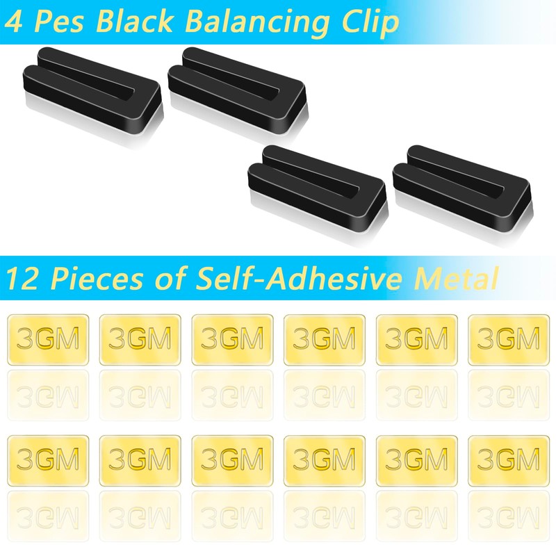 16 PCS Ceiling Fan Blade Balancing Kit, 4 Set Ceiling