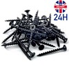 100 x 45mm Screws Black for Wood Corse Screw Plasterboard
