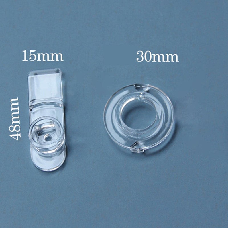 Pack of 5 Transparent Round Acrylic Plastic Cam Lock Latch