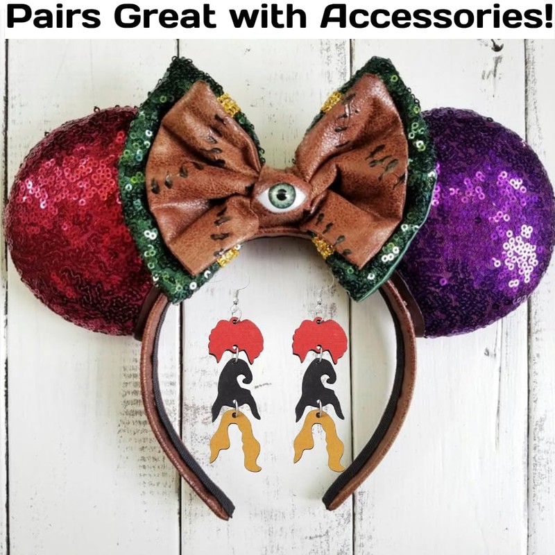 Houcs Pocus Style Drop and Dangle Earrings Hocus Pocus Costume