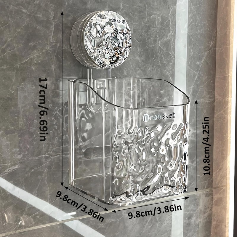 AYWSTC 2 Pack Suction Cup Shower Caddy, Wall Mounted Suction