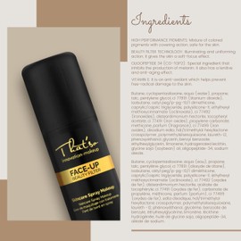 That'so Face Up Light Nude - Spary No Makeup Natural Makeup Foundation - Brighter Look and Reduces Imperfections of Facial Skin - Light Shade