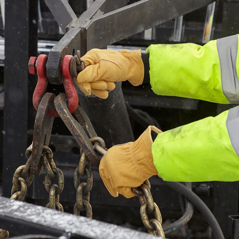 Wells Lamont Men's Winter Leather Work Gloves, 100-gram Thinsulate, Cowhide,