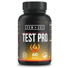 ZENZEI - Test Pro – 60 Cápsulas Veganas para Fuerza y Energía – Con Maca Amarilla, Potasio y Zinc – Suplemento 100% Natural Ultra-Premium