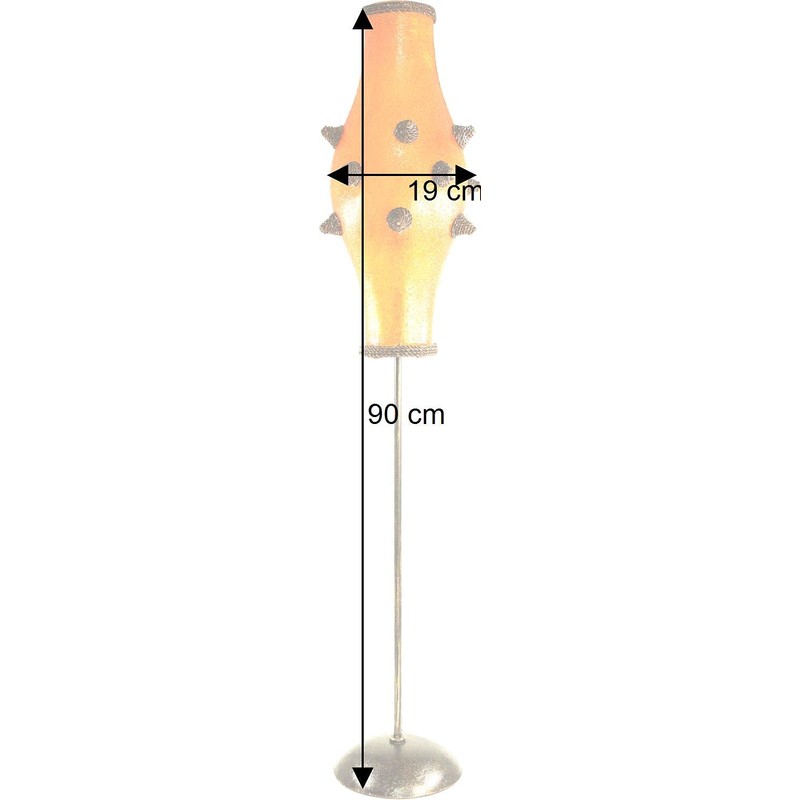 GURU SHOP Kokopelli Hugis Floor Floor Lamp, Fibreglass, 90 x