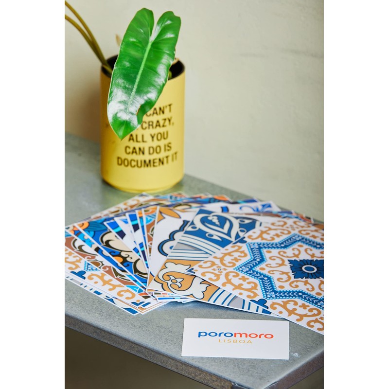 Poromoro Spanish Portuguese Azulejo Style Backsplash Peel and Stick Tile