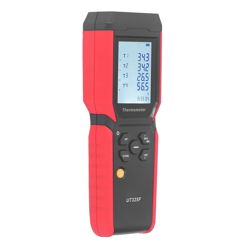 Temperature Thermocouple Thermometer High Accuracy 4 Channel Digital Thermometer for