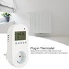 16A Plug‑in Thermostat Programmable Electric Heating Temperature Controller