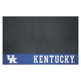 FANMATS 12122 Kentucky Wildcats Vinyl Grill Mat - 26in. x 42in. - Deck Patio Protective Mat | Oil, flame, and UV resistant