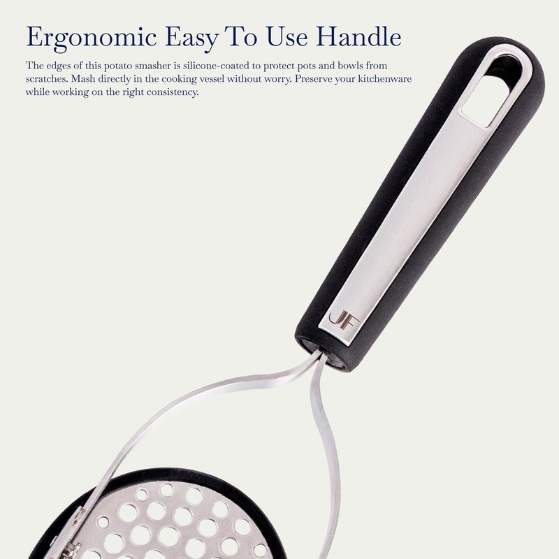 Jeanne Fitz Potato Masher Stainless Steel - Foldable Potato Smasher