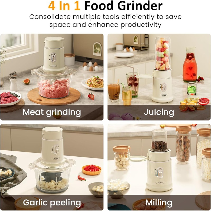 Sunvivipro Blender and Food Processor, 4 Functions for for Grinding