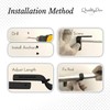 QualityDen Curtain Pole Brackets Adjustable Length of 9 - 12cm