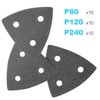 ACTOMASTER 3-1/8" Triangle Sanding Pad with 30 Pcs Sandpaper 80/120/240