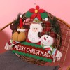Christmas Wreath for Front Door Reindeer Snowman Santa Rattan Wreath